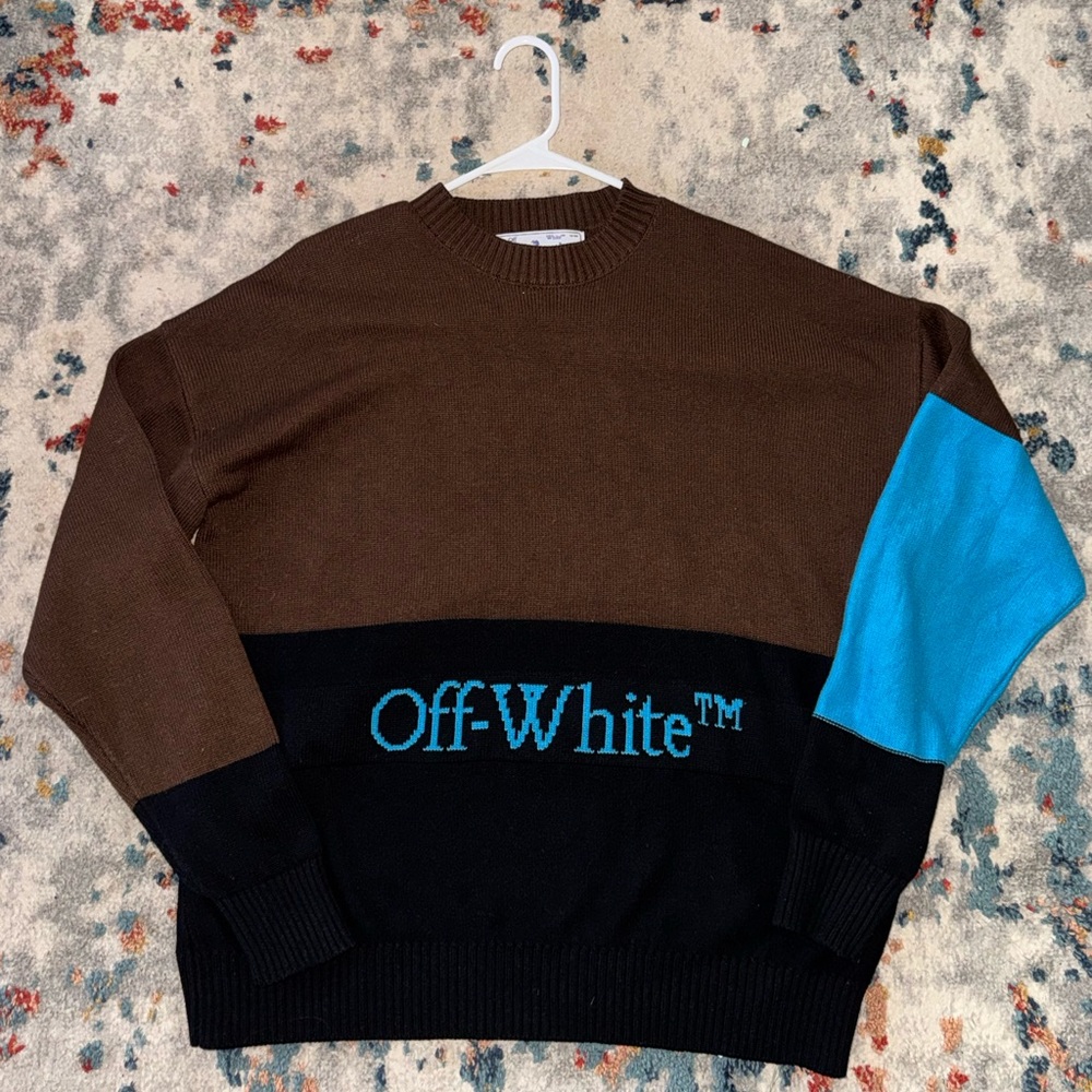 Off-White Brown and Black Sweater